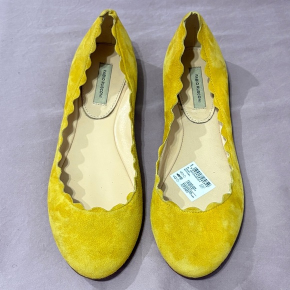 Suede Fabio Rusconi scalloped Ballet flats - Picture 11 of 13